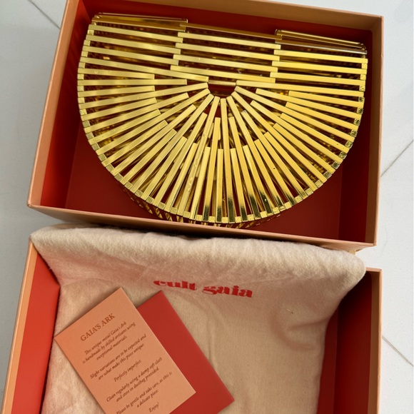 Cult Gaia ARK Mini Gold-tone Clutch - Picture 3 of 8